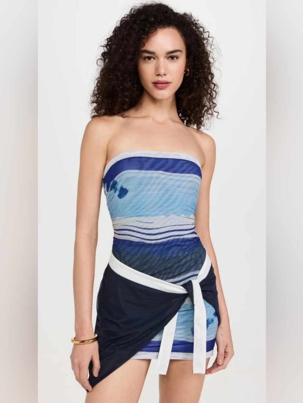 SIR. Breeze Mini Dress In Shoreline Stripe Sz 1/S